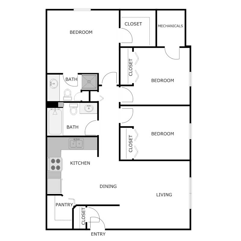 Floor Plans Stonegate Apartments Sussex, WI A PRE/3 Property